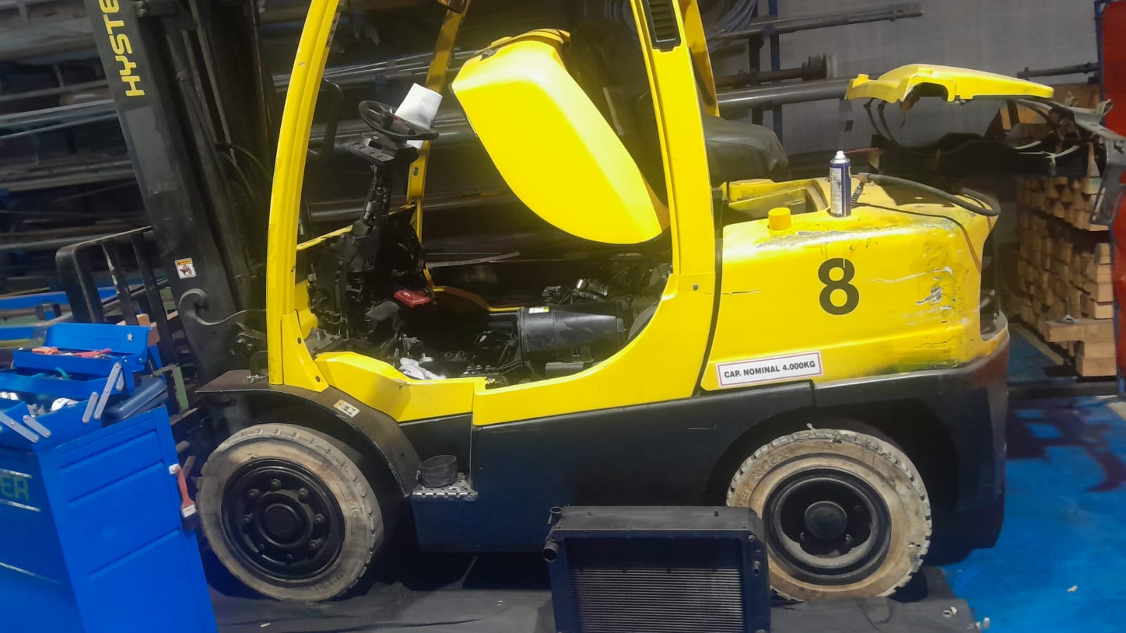 Manutenção preventiva Hyster 4t